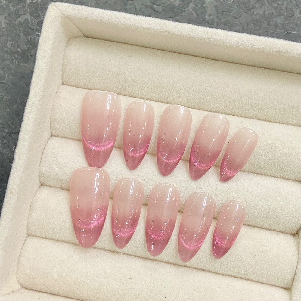 Nail Art Fake - Handgemachte Mandel presse auf Nägeln einfacher