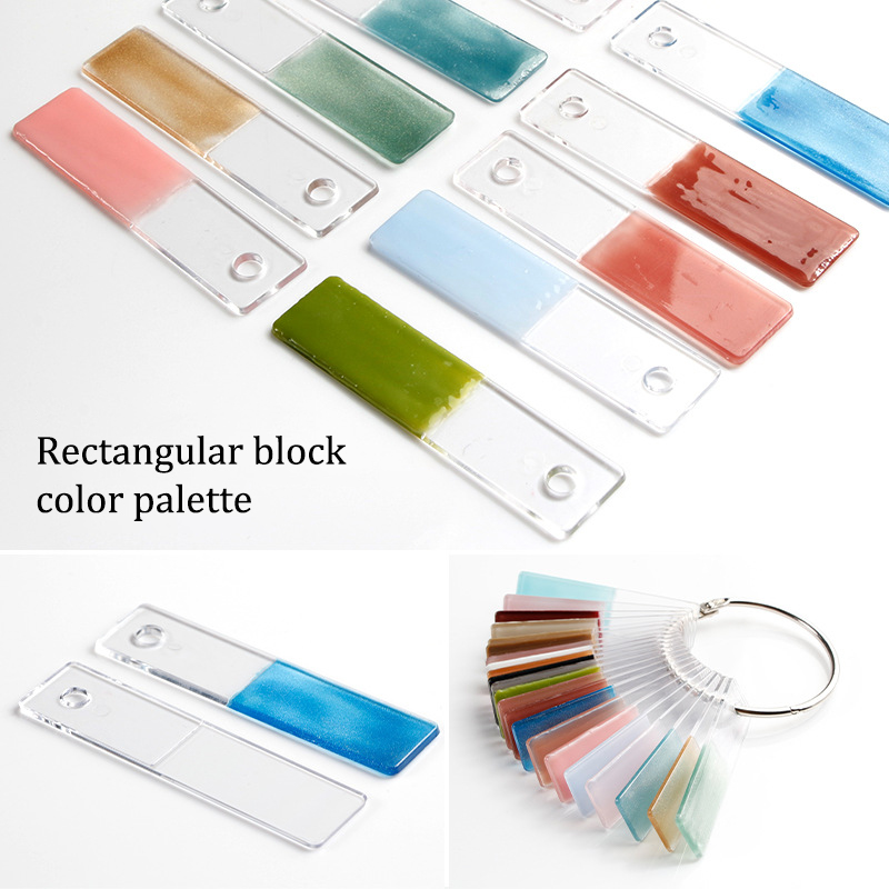 Nail Art Quotes - Rechteckige gefälschte Nail Art Display Swatch