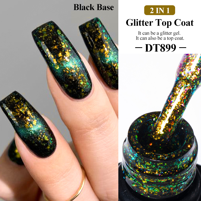 Nail Foil Transfer - MEET ACROSS 7 ml glitzernder Top