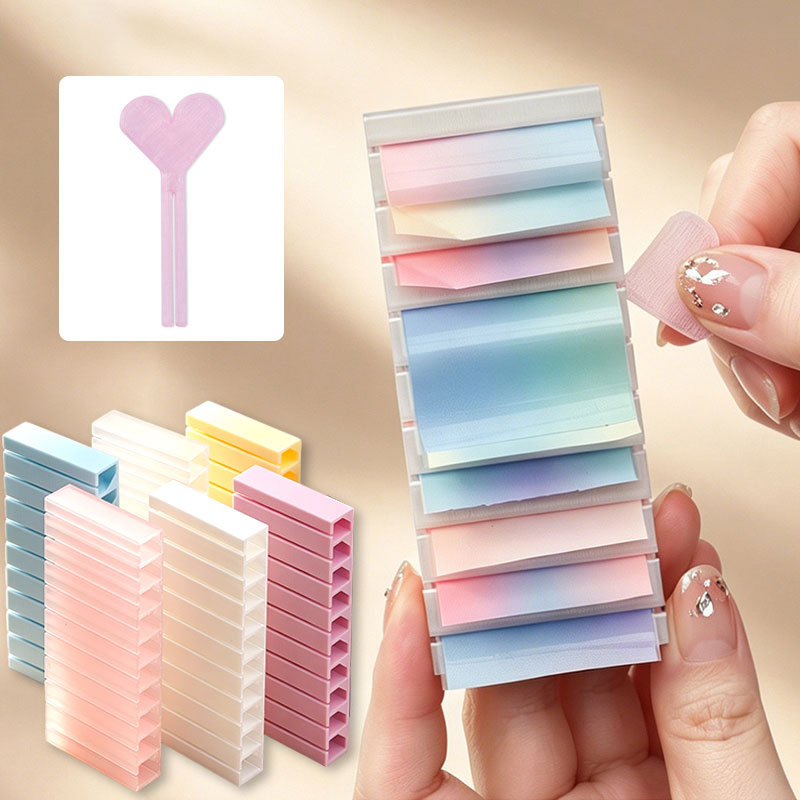Nail Foil Transfer - 3er-Set Nagelfolien-Gradienten-Transferfolien-Aufbewahrungsbox für Folienaufkleber, tragbarer bunter
