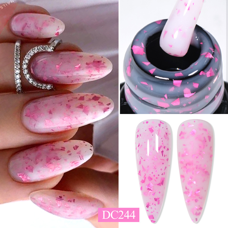 Nail Foil Transfer - Mtssii 7ml rosa Glitter schnelle Verlängerung