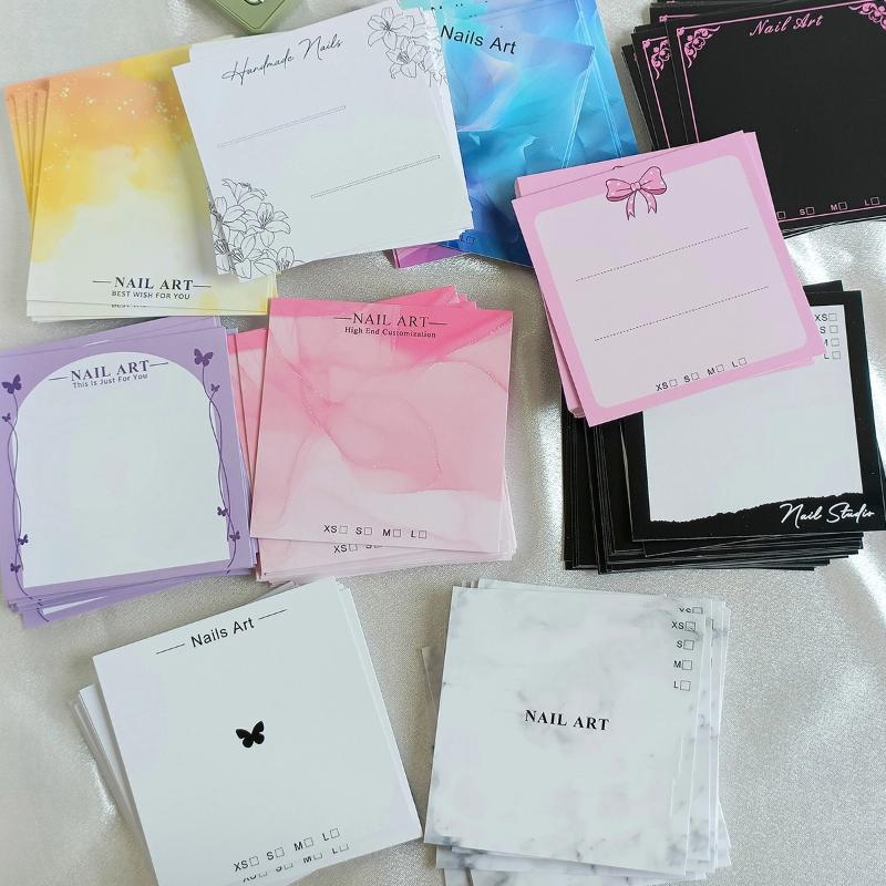 Nail Art Quotes - ● 20 Blatt Press-On Nagel-Displaykarten mit