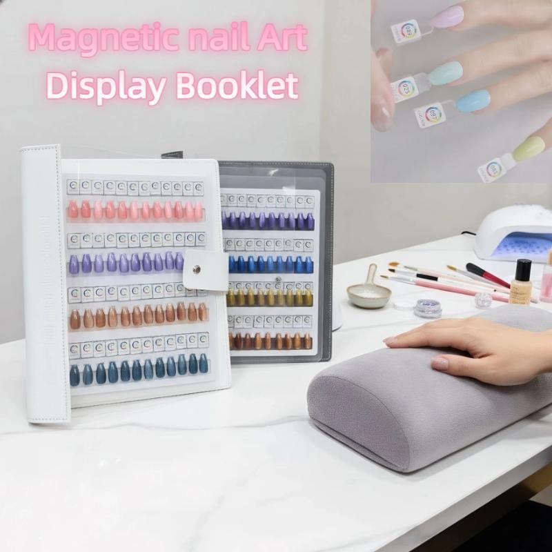 Nail Art Quotes - 48/96/144/192 Farben Magnetische Spitzen Nagelkunst-Farbmusterbuch Maniküre-Farbtest-Aufbewahrungsbuch