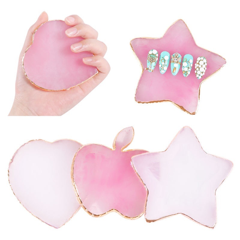 Nail Art Quotes - Harz Achat Stein Nail art Palette