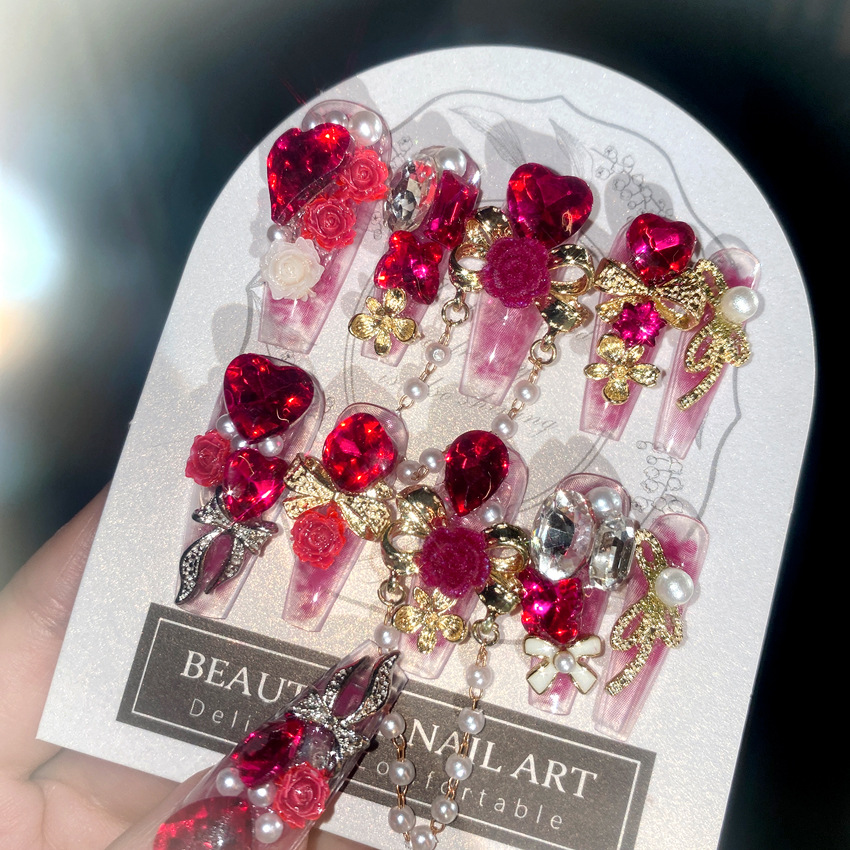 Nail Art Wedding - 24 Stück Neujahr Heavy Metal Press