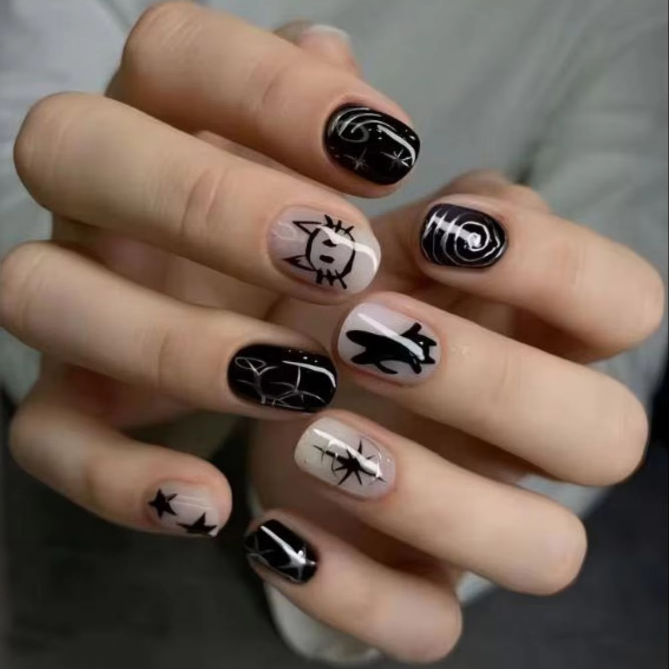 Nail Art Wedding - 24 Stück Nagelkunst Süße Coole Spice