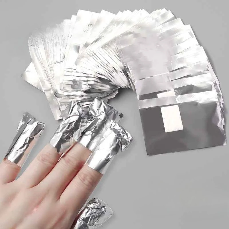 100 stücke Entferner Aluminium – Nail Foil Transfer Bewertung und Preis