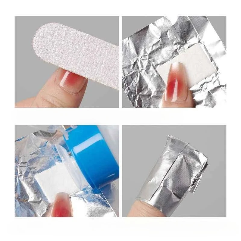 100 stücke Entferner Aluminium – Nail Foil Transfer Bewertung und Preis