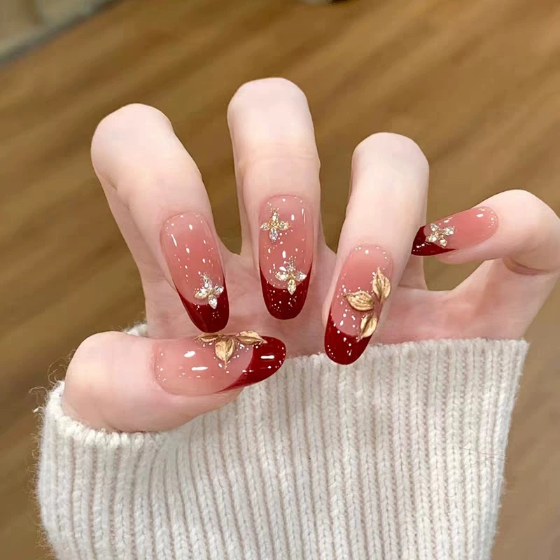 Süße, coole, weinrote Gradient – Nail Art Red Wine Bewertung und Preis