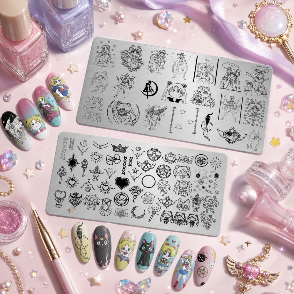Sailor Moon Anime Nagelstempel – Nail Stamping Plate Bewertung und Preis