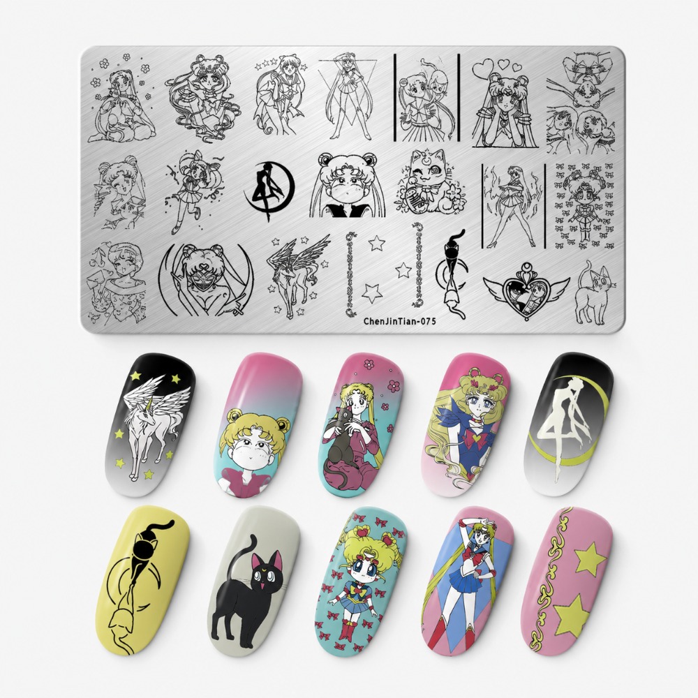 Sailor Moon Anime Nagelstempel – Nail Stamping Plate Bewertung und Preis