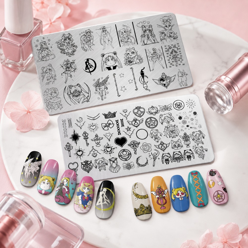 Sailor Moon Anime Nagelstempel – Nail Stamping Plate Bewertung und Preis