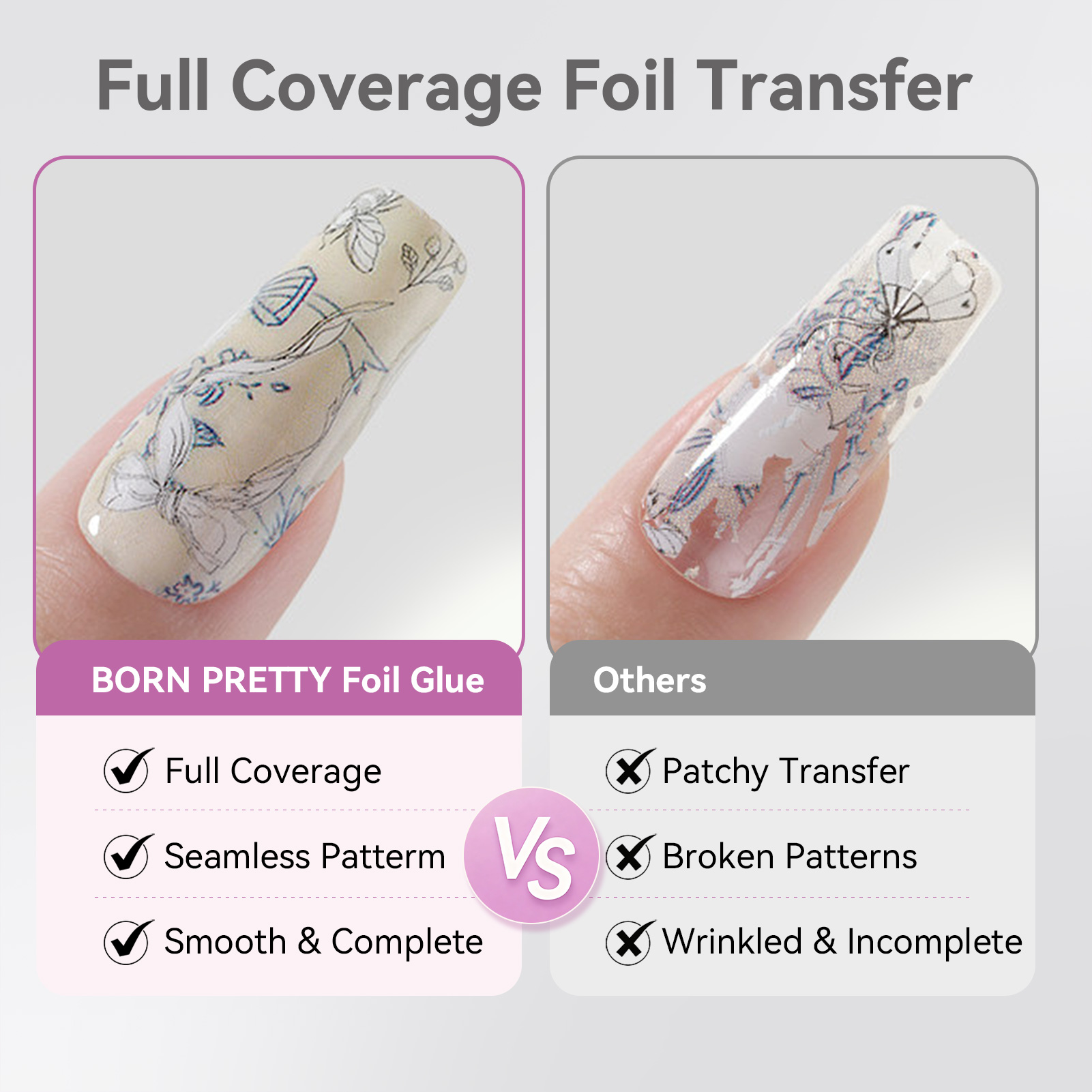 BORN PRETTY Nagelfolien-Klebeg – Nail Foil Transfer Bewertung und Preis