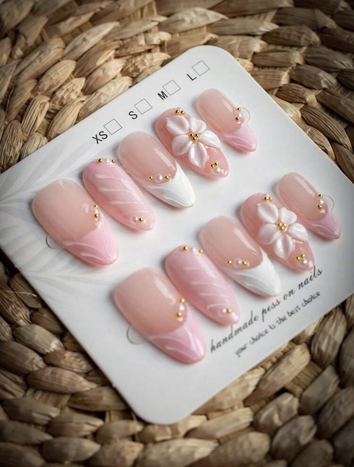 10 Stück mandelförmige handgef – Nail Art Wedding Bewertung und Preis
