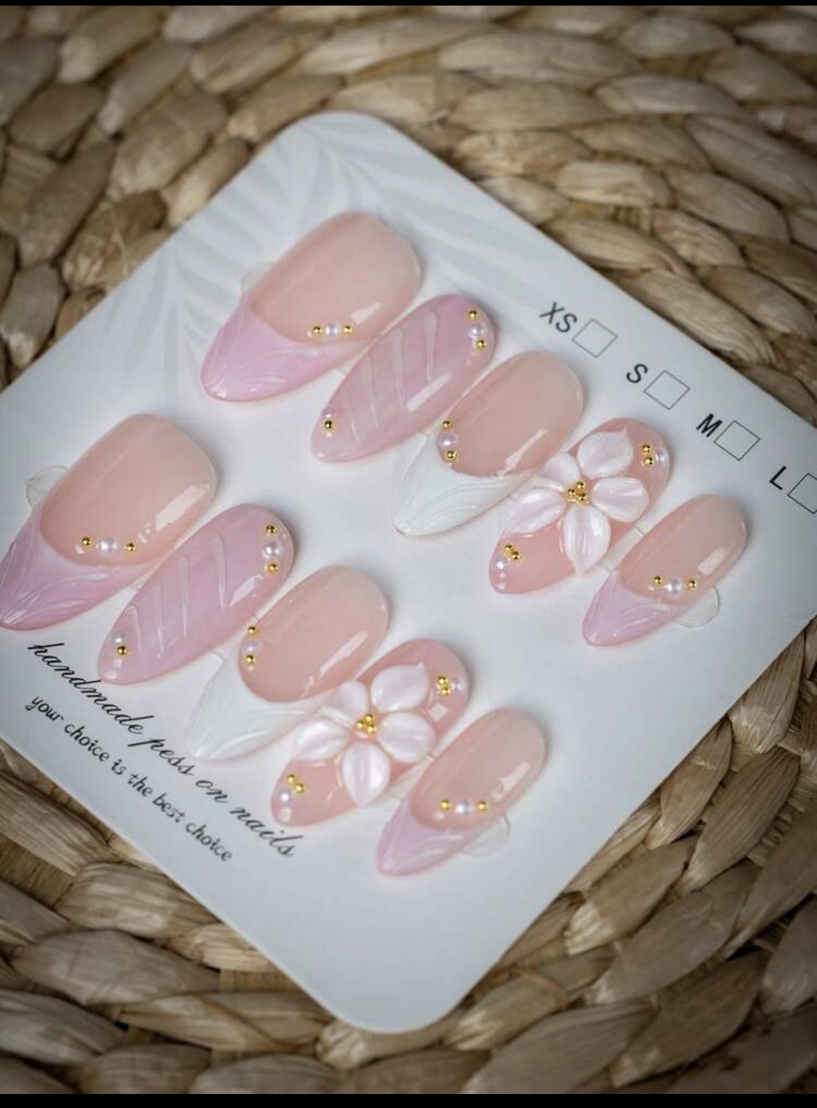 10 Stück mandelförmige handgef – Nail Art Wedding Bewertung und Preis