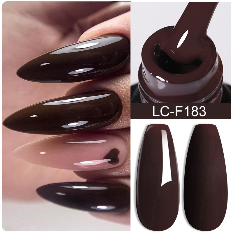 LILYCUTE Kaffeebraune Farbe Ge – Nail Art Red Wine Bewertung und Preis