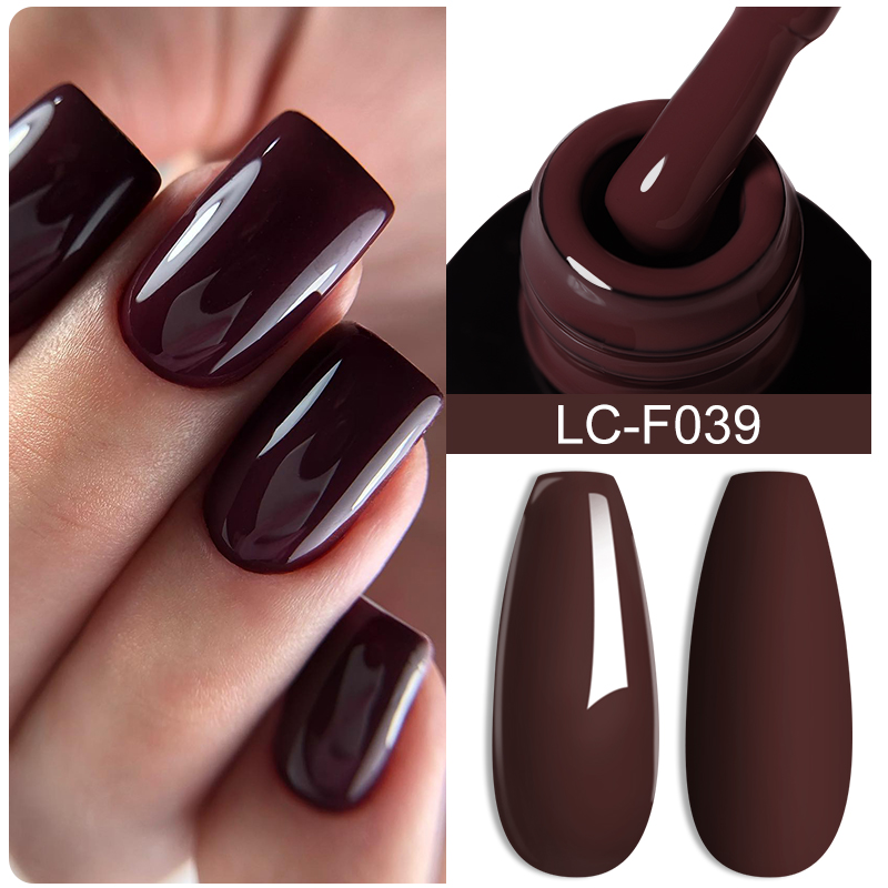 LILYCUTE Kaffeebraune Farbe Ge – Nail Art Red Wine Bewertung und Preis