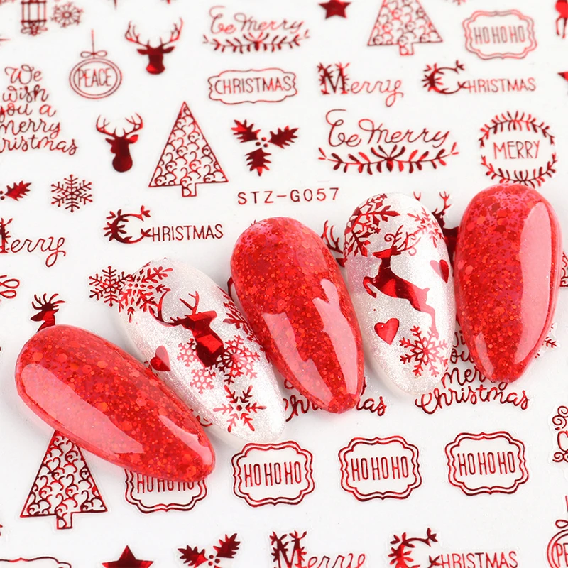 Weihnachten Nägel Zubehör Rot  – Nail Art Xmas Design Bewertung und Preis