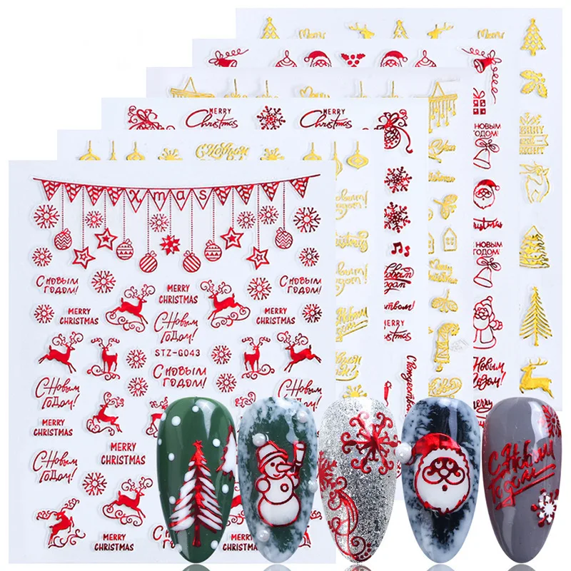 Weihnachten Nägel Zubehör Rot  – Nail Art Xmas Design Bewertung und Preis