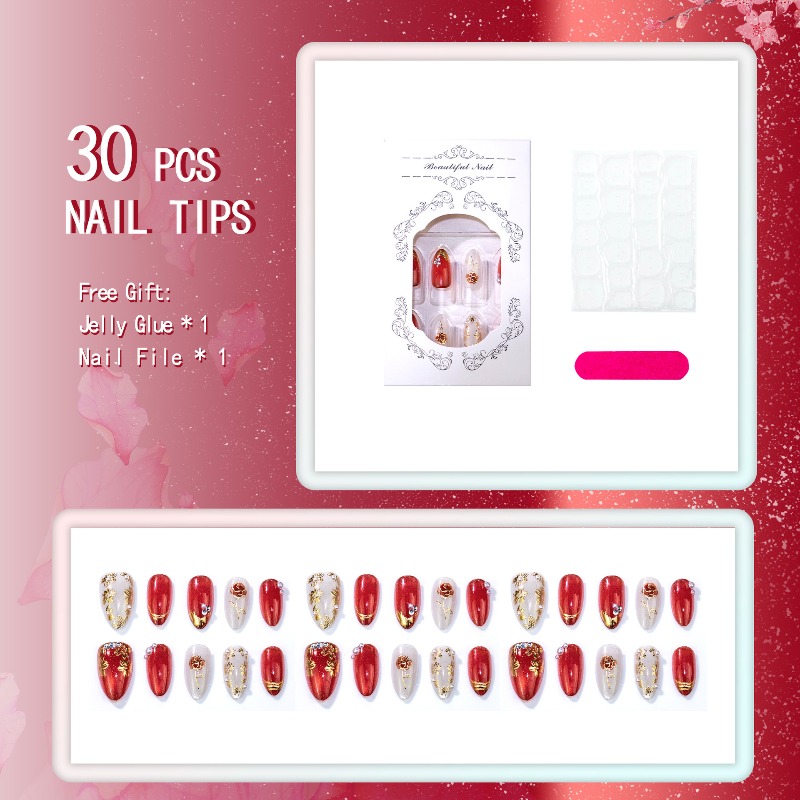 24 Stück Vergoldete Rosen-Mand – Nail Art Cat Eye Simple Bewertung und Preis