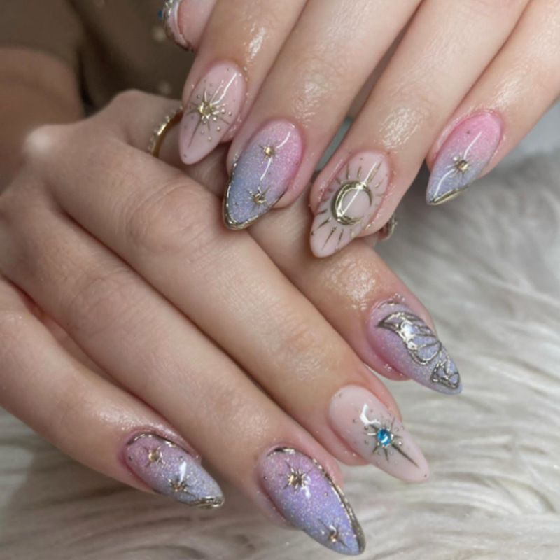 24 Stück Vergoldete Sternenlic – Nail Art Glitter Bewertung und Preis