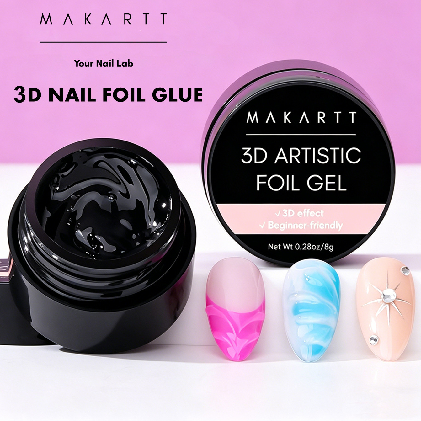 Makartt 3D Nagelgel 8ml Nagelf – Nail Foil Transfer Bewertung und Preis