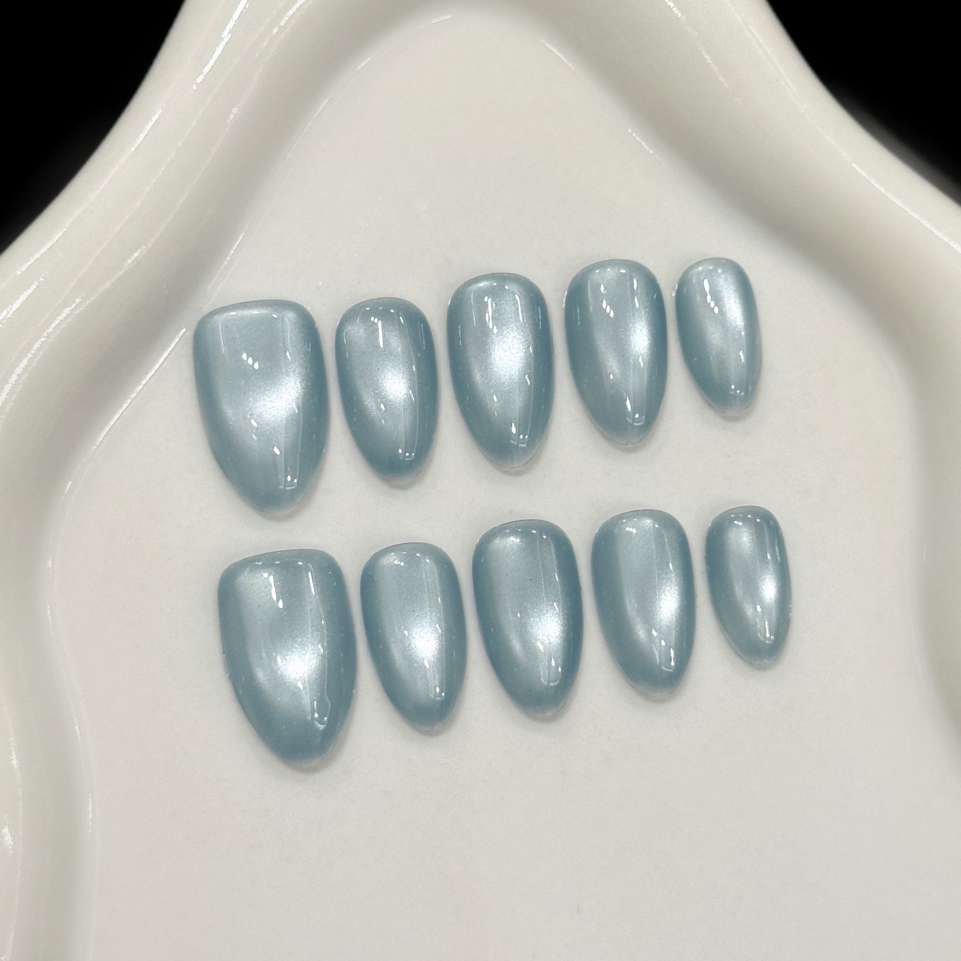 10 Stück Blaue Katzenaugen Fra – Nail Art Eye Cat Bewertung und Preis