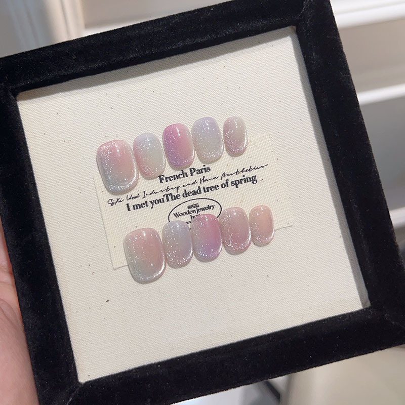 10 Stück bunte, kurze, quadrat – Nail Art Glossy Bewertung und Preis