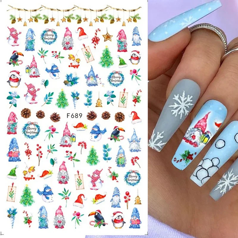 Weihnachten Nägel Aufkleber Wi – Nail Art Xmas Design Bewertung und Preis