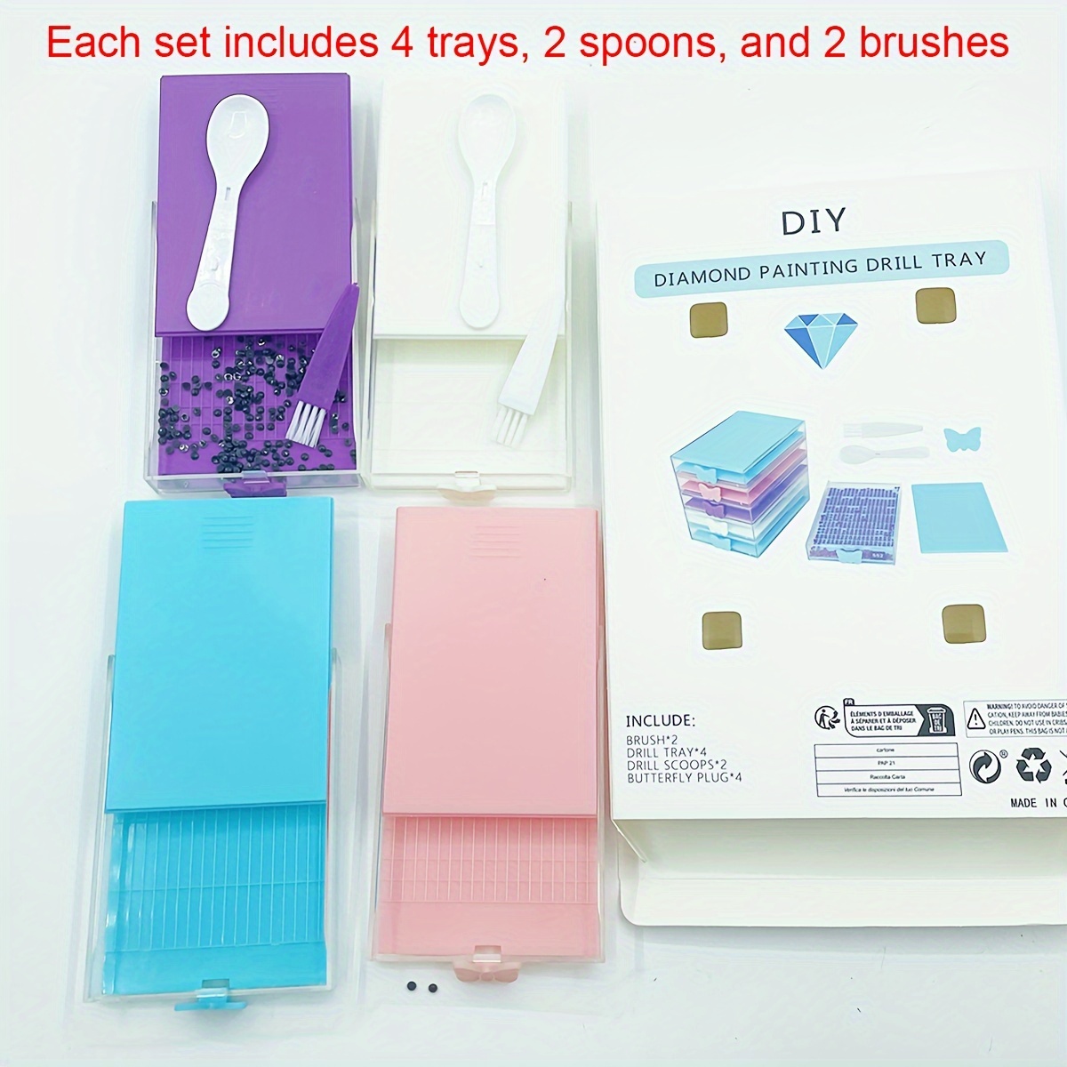 4 Stück/Box Diamantmalerei-Wer – Nail Art Painting Bewertung und Preis