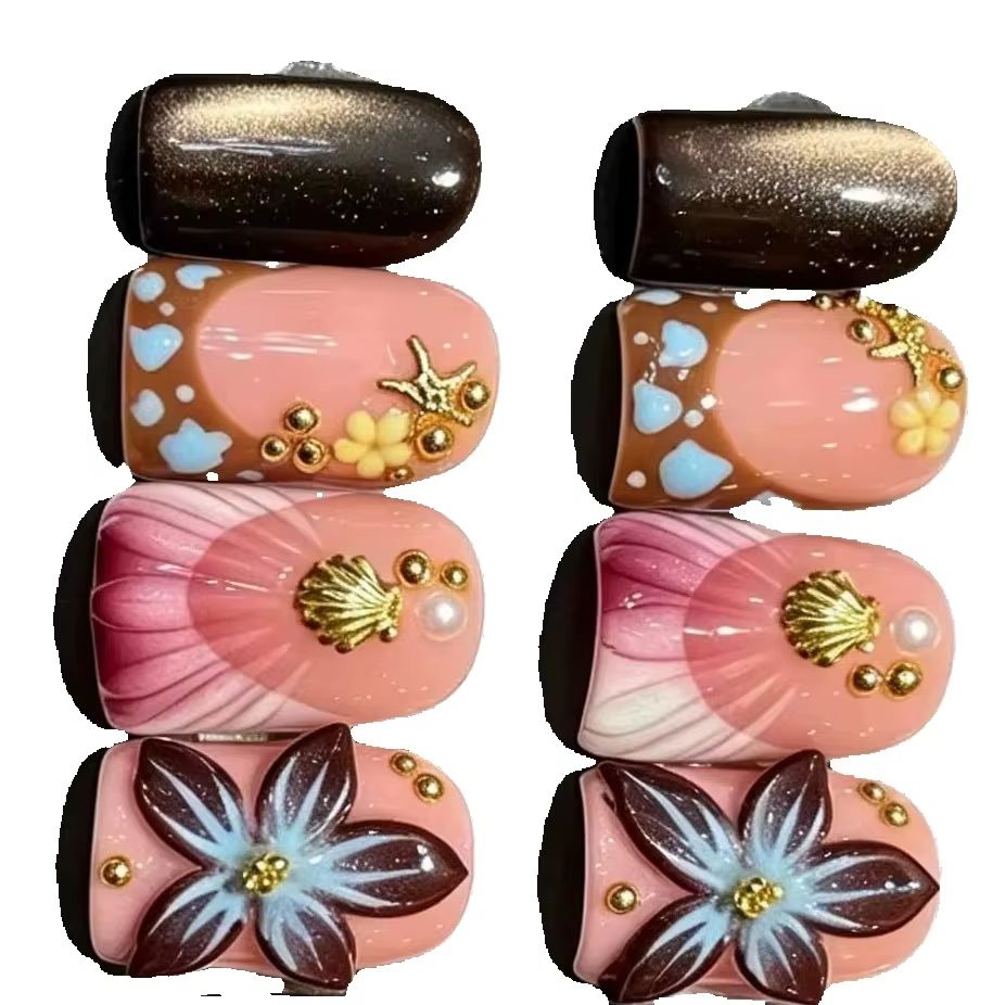 10 Stück/Set Nude Pink Farbver – Nail Art Eye Cat Bewertung und Preis