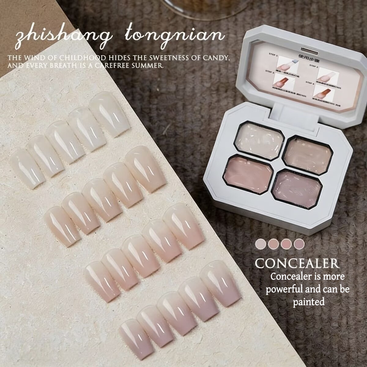 4 Farben Concealer Beliebtes N – Nail Art Painting Bewertung und Preis