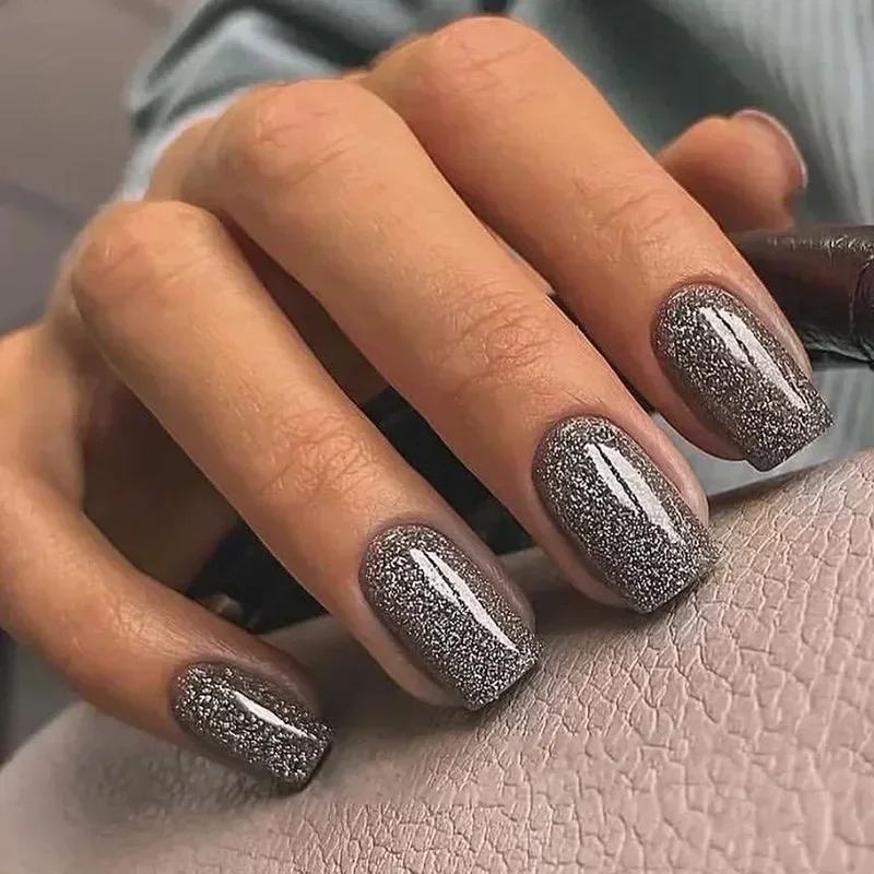 24 Stück/Set Kurze Einfarbige  – Nail Art Red Wine Bewertung und Preis