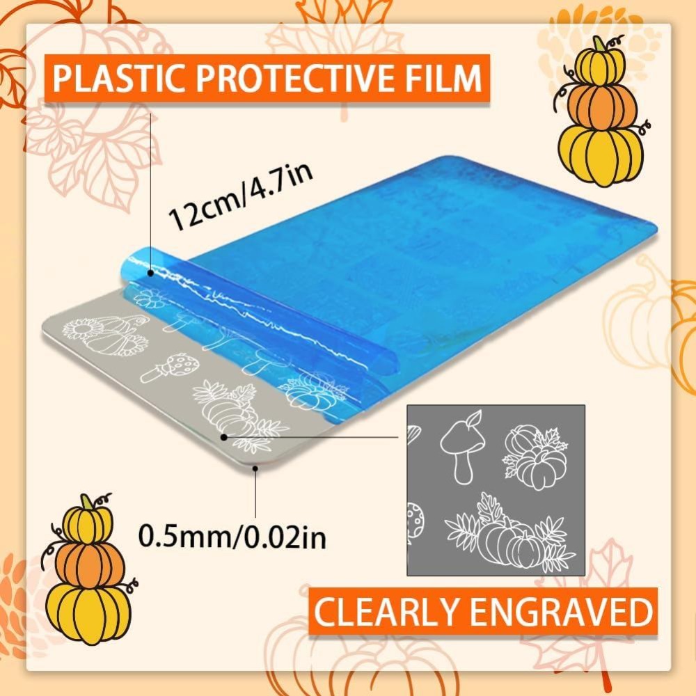 Herbstliche Thanksgiving-Nagel – Nail Stamping Plate Bewertung und Preis