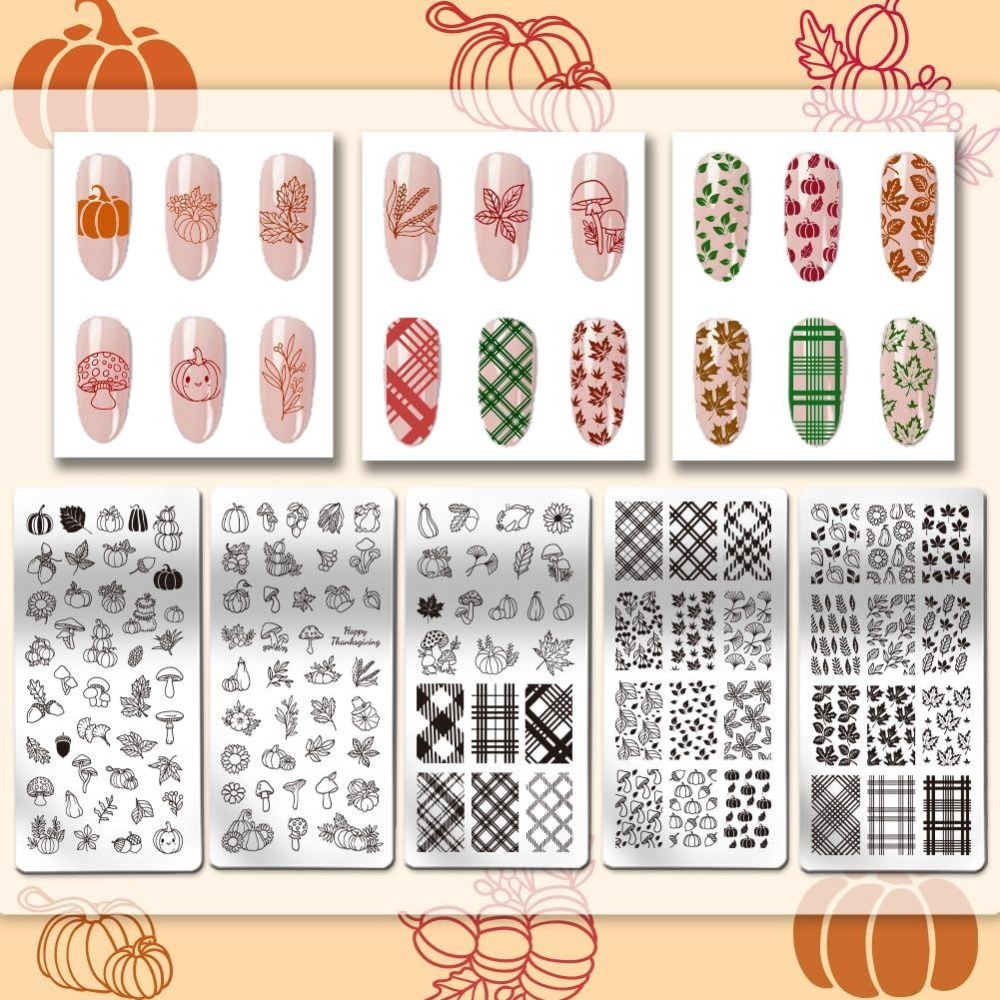 Herbstliche Thanksgiving-Nagel – Nail Stamping Plate Bewertung und Preis