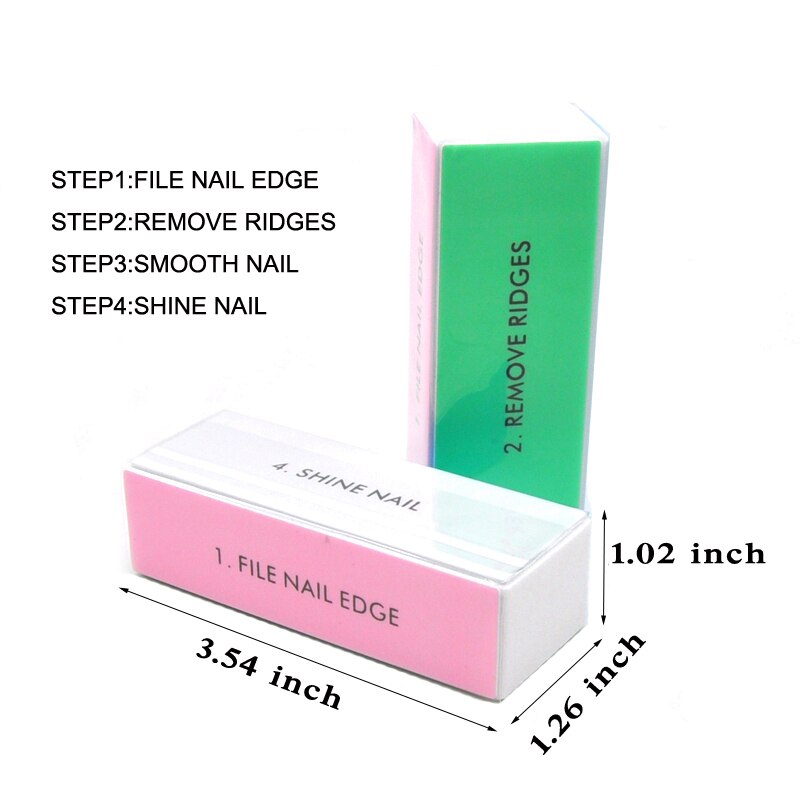 5 stücke Bunte Polieren Block  – Nail Art Glossy Bewertung und Preis