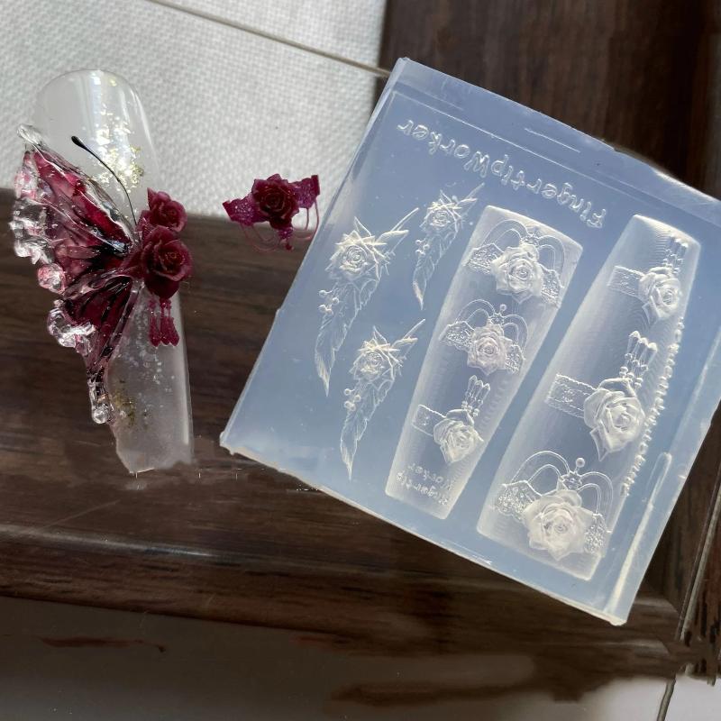 Neue 3D-Silikon-Nagelform mit  – Nail Stamping Plate Bewertung und Preis