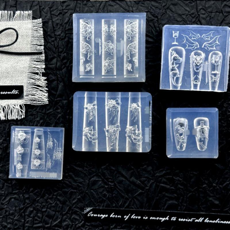 Neue 3D-Silikon-Nagelform mit  – Nail Stamping Plate Bewertung und Preis