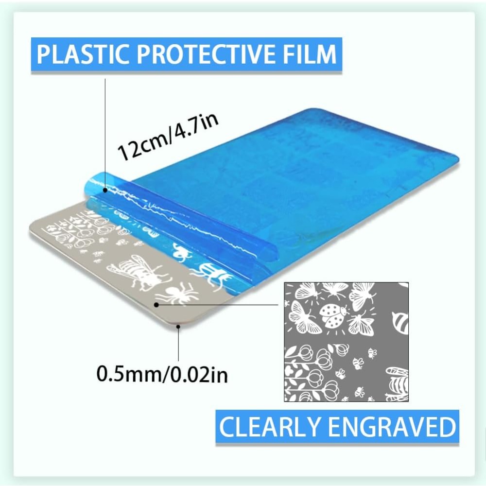 Edelstahl DIY Nagelkunst-Schab – Nail Stamping Plate Bewertung und Preis