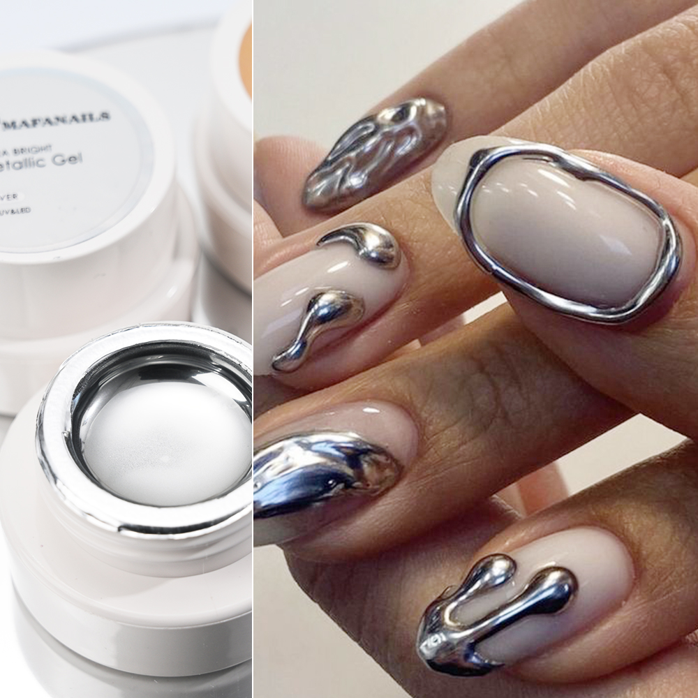 5ml Silber Gold Metallic Gel N – Nail Art Glossy Bewertung und Preis
