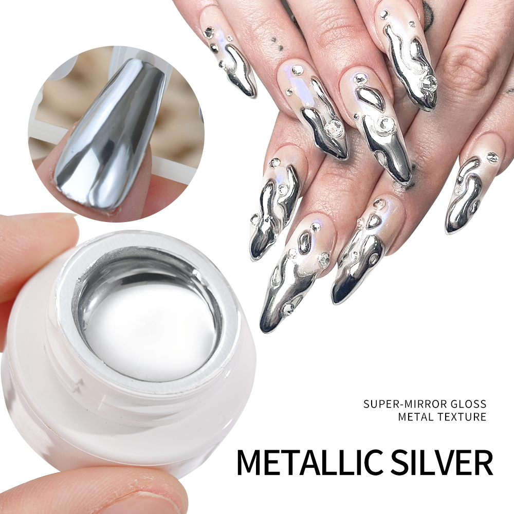 5ml Silber Gold Metallic Gel N – Nail Art Glossy Bewertung und Preis
