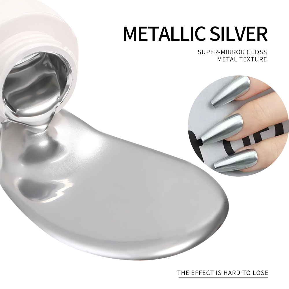 5ml Silber Gold Metallic Gel N – Nail Art Glossy Bewertung und Preis