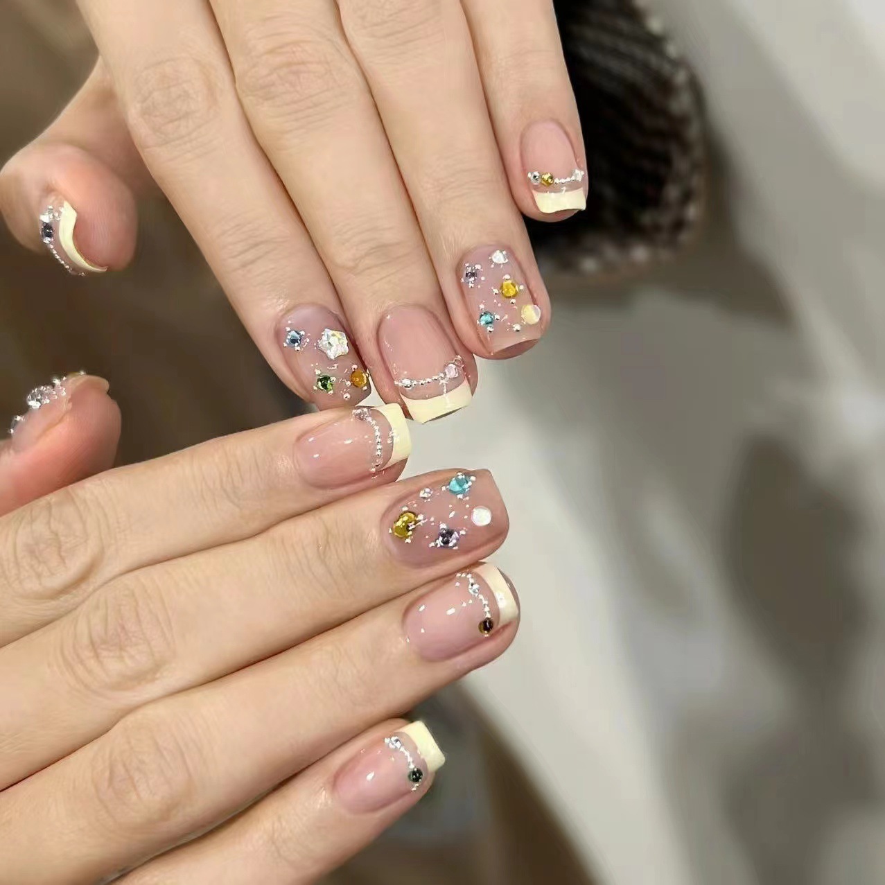 10 Stück kurze quadratische fr – Nail Art Eye Cat Bewertung und Preis