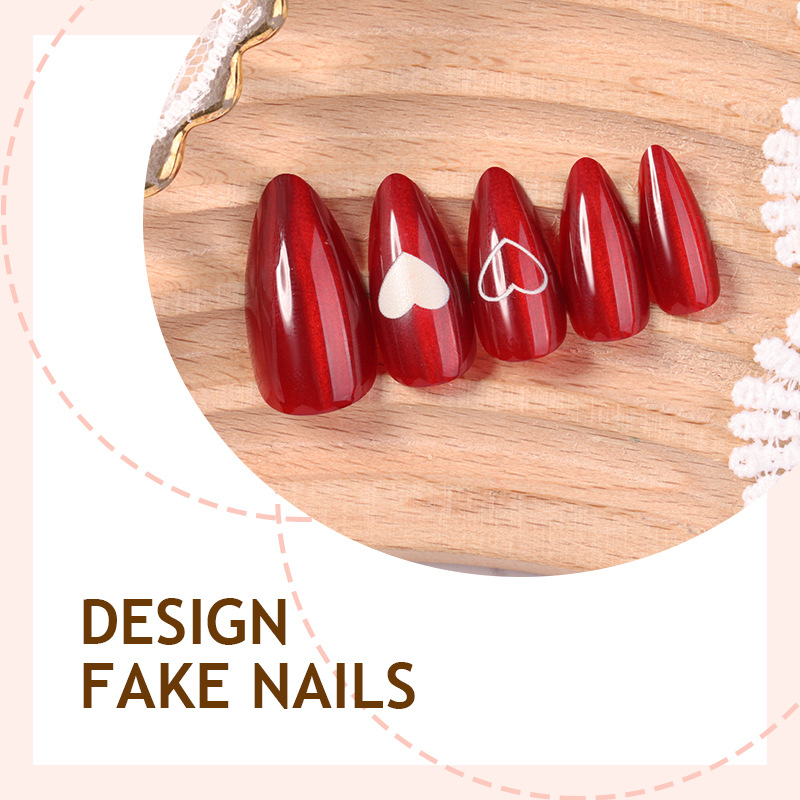 24 Stück einfache rote Katzena – Nail Art Cat Eye Simple Bewertung und Preis