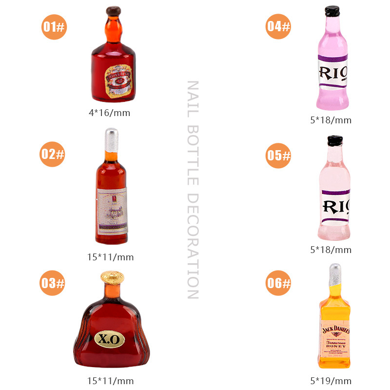 20 * stücke Neue Wein Flasche  – Nail Art Red Wine Bewertung und Preis