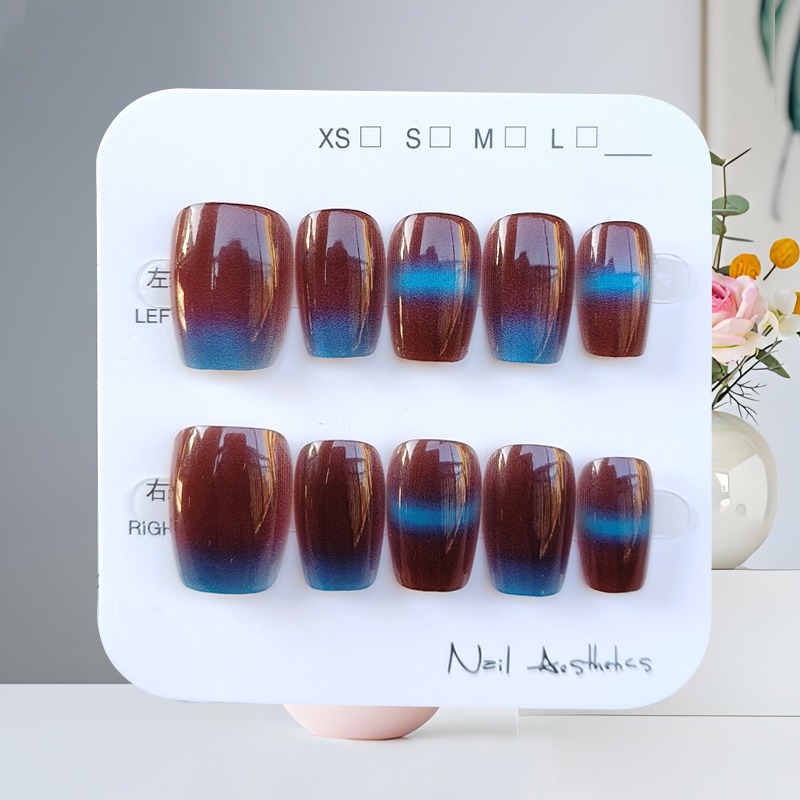 10Pcs Herbst Winter Neue Stil  – Nail Art Fake Bewertung und Preis