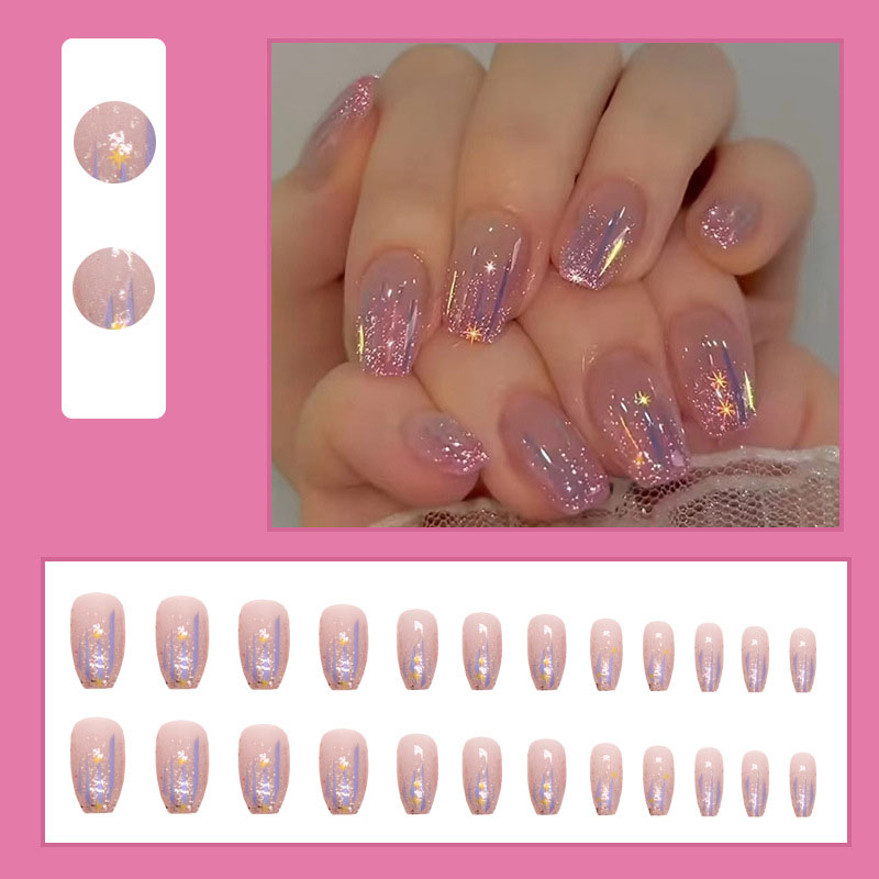 Kurze künstliche Nägel für Fra – Nail Art Glossy Bewertung und Preis