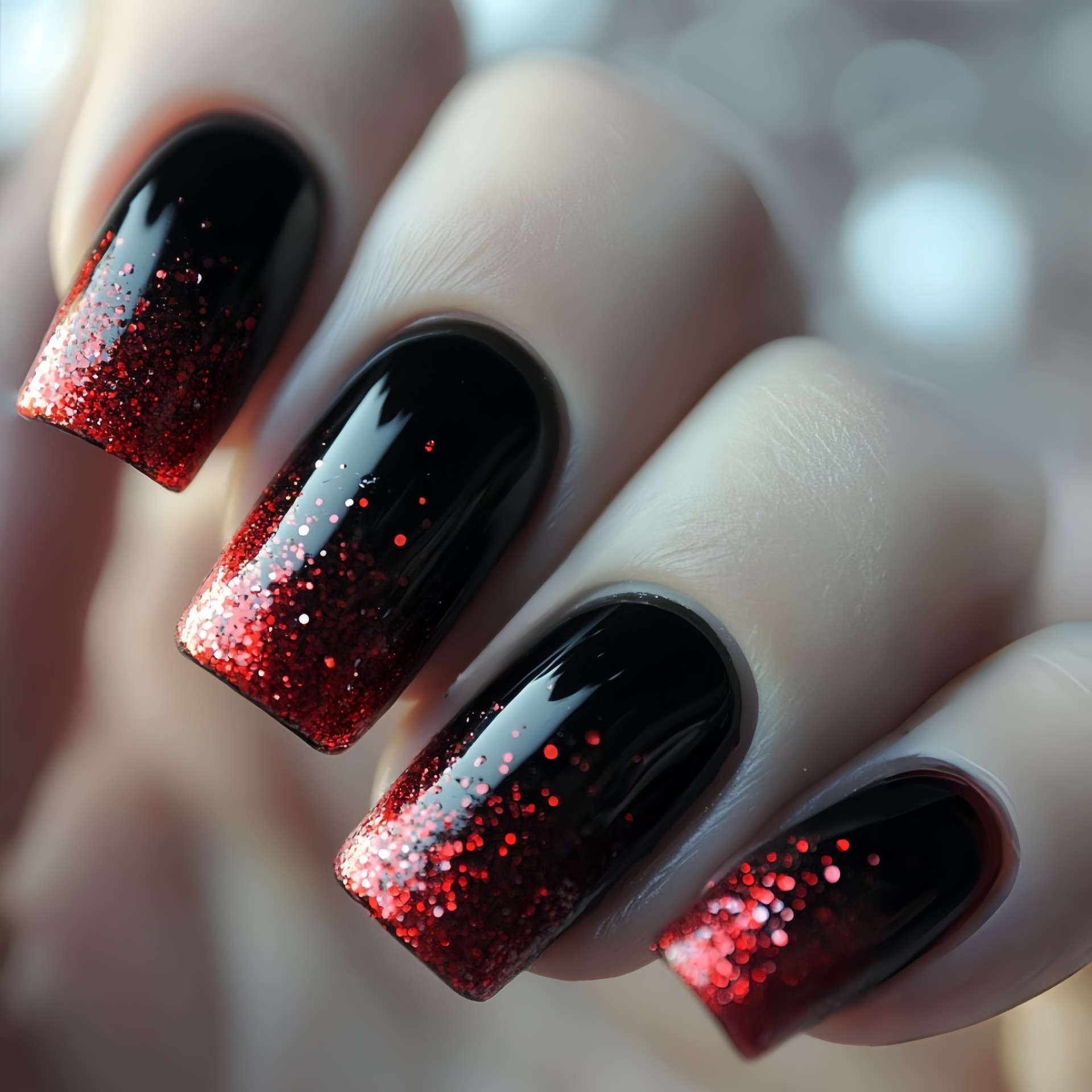 Kurze mittelgroße künstliche N – Nail Art Glitter Bewertung und Preis