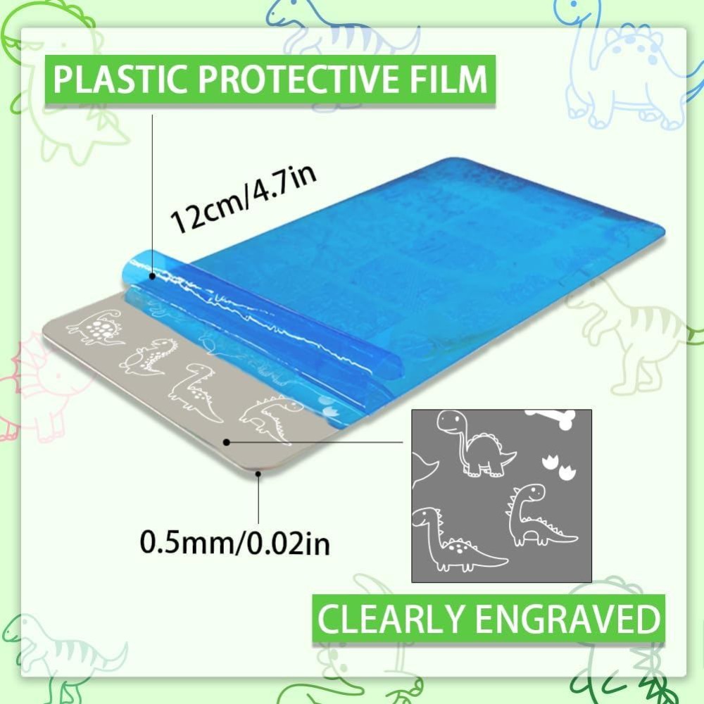 3er-Set Dinosaurier-Nagelstemp – Nail Stamping Plate Bewertung und Preis
