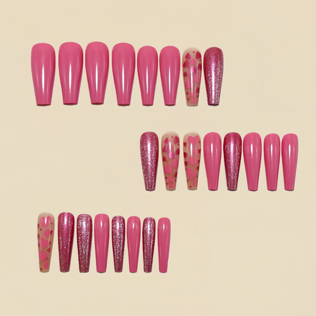Mittellange künstliche Nägel,  – Nail Art Wedding Bewertung und Preis